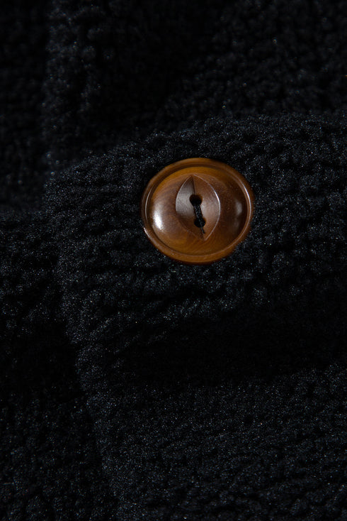 Sherpa Stand Collar Jacket Vest